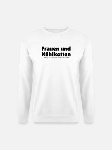 kühlketten sollten niemals unterbrochen werden - Unisex Pullover - Weiß