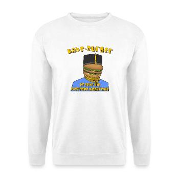 Habs-Burger Habsburger - HamBurger - Monarchie - Unisex Pullover - Weiß - Vorne