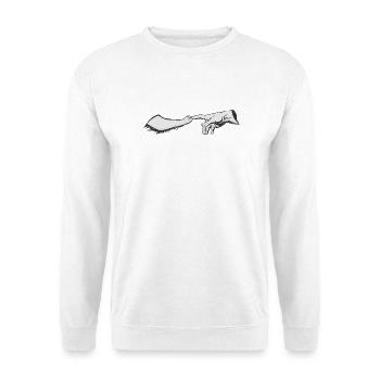 Gott Hunde und Michelangelo Vintage - Unisex Pullover - Weiß - Vorne