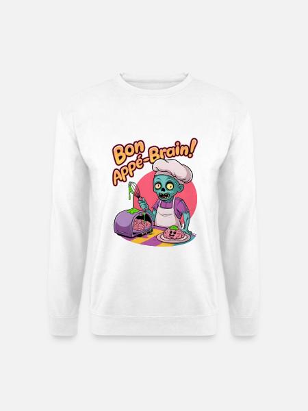 Bon Appé-brain! - Unisex Sweatshirt - white