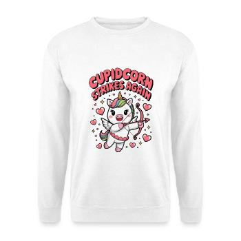 Cupidcorn Strikes Again - Unisex Sweatshirt - white - Front