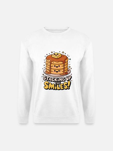 Staking Up The Smiles! - Unisex Sweatshirt - white