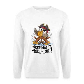 Hodl Le Butin ! - Sweat-shirt Unisexe - blanc - Devant