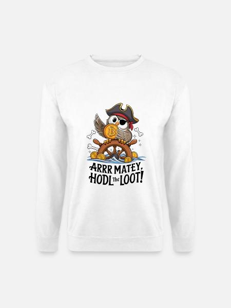 Hodl The Loot! - Unisex Sweatshirt - white