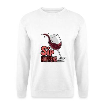 Sip Happens - Unisex Sweatshirt - white - Front