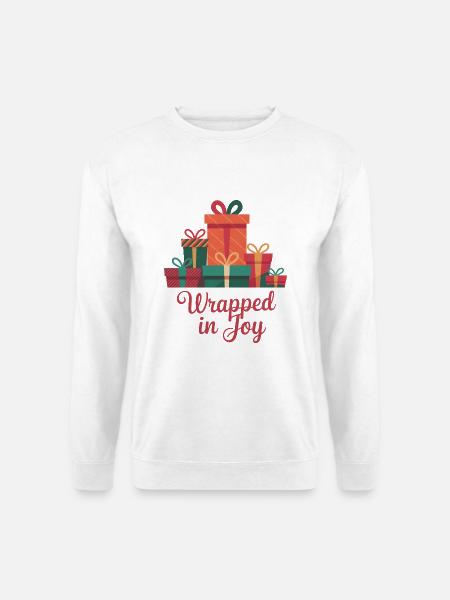 Eingehüllt in Freude - Unisex Pullover - Weiß