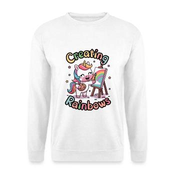 Erstellen von Regenbögen - Unisex Pullover - Weiß - Vorne