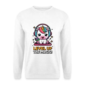 Level Up The Magic! - Unisex Sweatshirt - white - Front