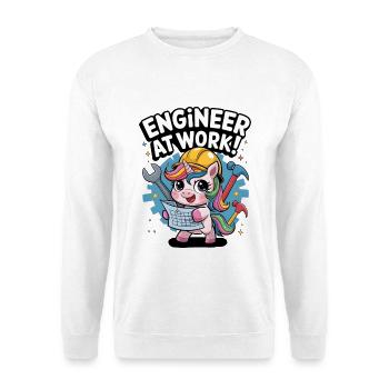 Ingénieur au travail ! - Sweat-shirt Unisexe - blanc - Devant
