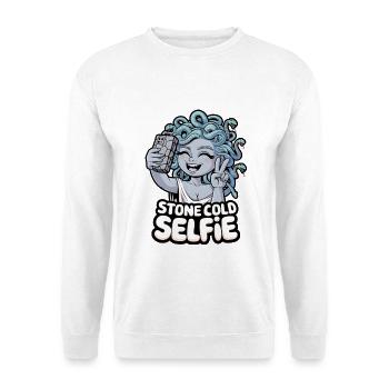 Stone Cold Selfie - Unisex Sweatshirt - white - Front
