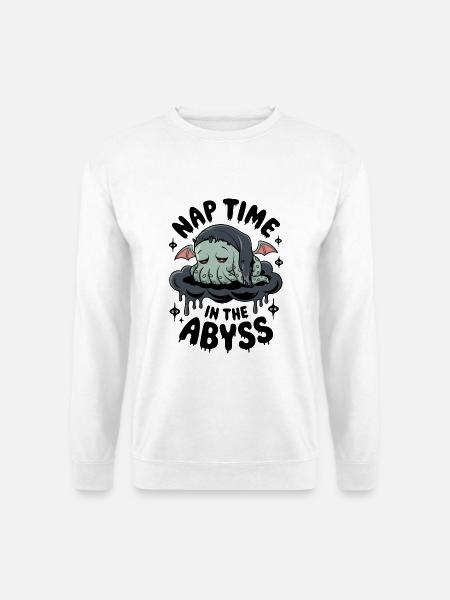 Nickerchen im Abgrund - Unisex Pullover - Weiß