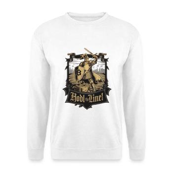 Hodl la ligne ! - Sweat-shirt Unisexe - blanc - Devant