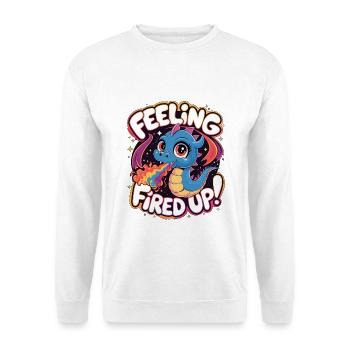 Se sentir enflammé - Sweat-shirt Unisexe - blanc - Devant
