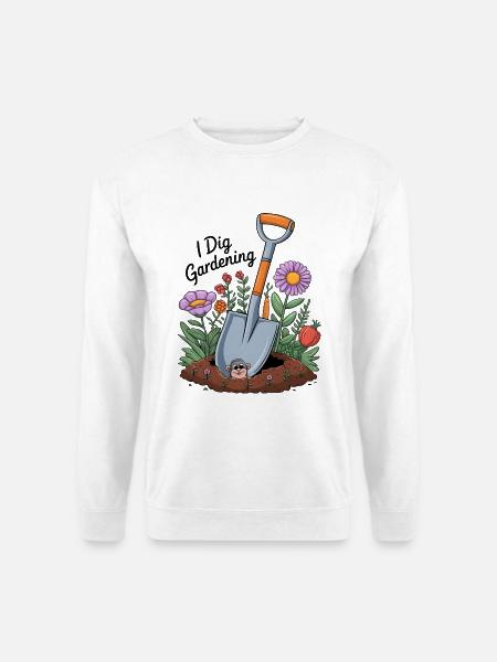 Ich stehe auf Gartenarbeit - Unisex Pullover - Weiß