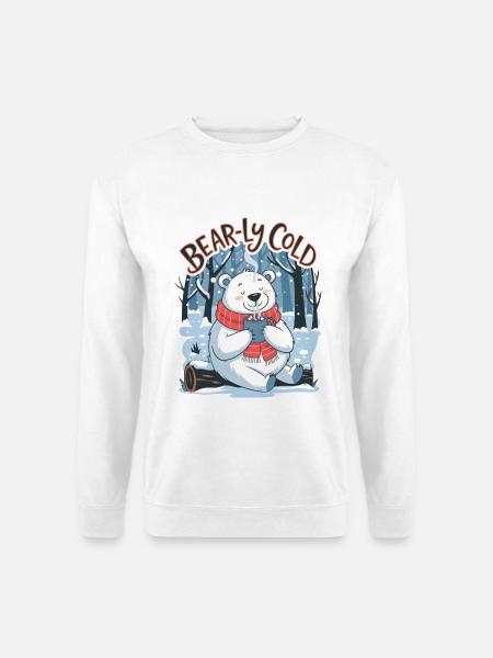 Bear-ly Cold - Unisex Sweatshirt - white