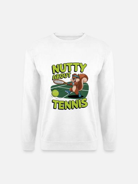 Nutty About Tennis - Unisex Sweatshirt - white