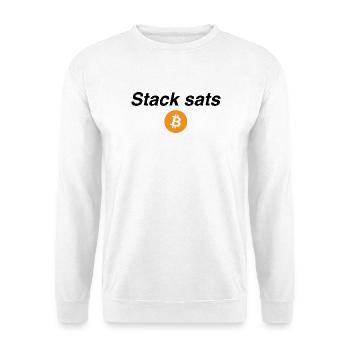 Stack sats - Unisex Pullover - Weiß - Vorne