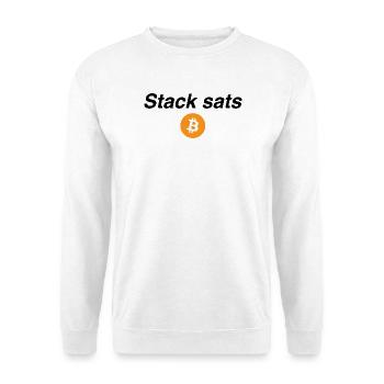 Stack sats - Unisex Pullover - Weiß - Vorne - Alina (178cm) & Michal (187cm)