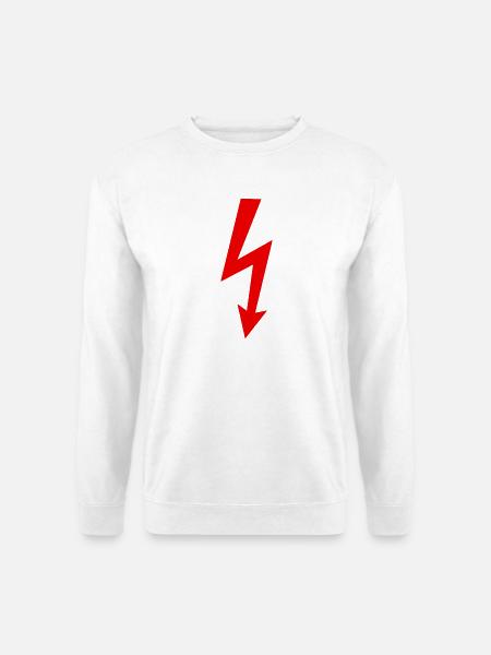 Blitz Logo - Unisex Pullover - Weiß