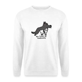 Schof im Wolfspelz - Unisex Pullover - Weiß - Vorne