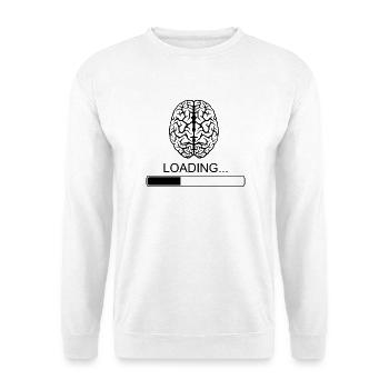 Brain Sayings Funny Funny Breakfast Joke - Unisex Sweatshirt - white - Front