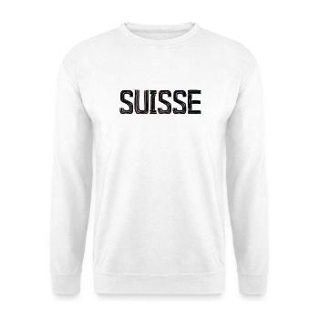 SUISSE. PAYS - Sweat-shirt Unisexe - blanc - Devant