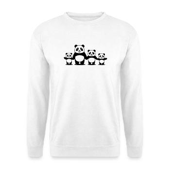 Alleinerziehender Elternteil mit 3 Kindern - Unisex Pullover - Weiß - Vorne