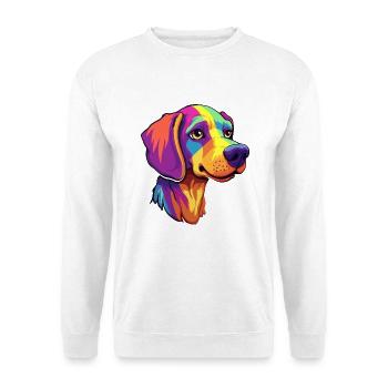Alano Español Hunderasse Cartoon Kawaii Illustratio - Unisex Pullover - Weiß - Vorne - Alina (178cm) & Michal (187cm)