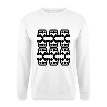 lampe-Type- design - Sweat-shirt Unisexe - blanc - Devant