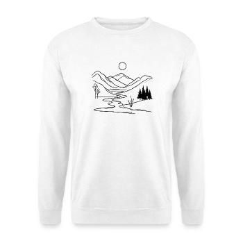 Évasion à Mystic Mountain - Sweat-shirt Unisexe - blanc - Devant