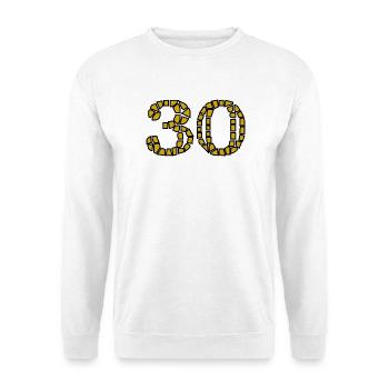 30. 30 YEARS. 30th ANNIVERSARY. 30 YEARS ANNIVERSARY. - Unisex Sweatshirt - white - Front