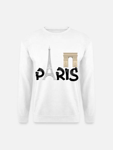 PARIS - Unisex Pullover - Weiß