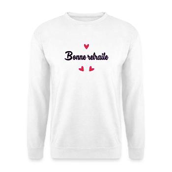 RETIREMENT. RETIREMENT. RETIRED. RETIREMENT - Unisex Sweatshirt - white - Front