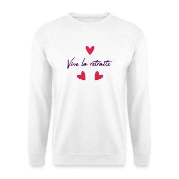 RETIREMENT. HAPPY RETIREMENT. HAPPY RETIREMENT - Unisex Sweatshirt - white - Front