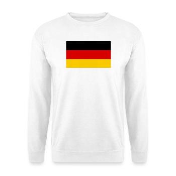 Deutschland - Unisex Pullover - Weiß - Vorne - Alina (178cm) & Michal (187cm)