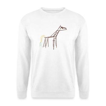 Gdansker Pferd - Unisex Pullover - Weiß - Vorne - Alina (178cm) & Michal (187cm)