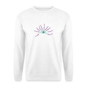 Lavendel - Unisex Pullover - Weiß - Vorne - Alina (178cm) & Michal (187cm)
