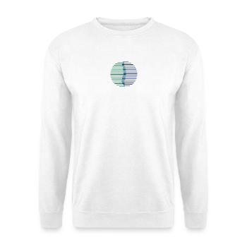 Wirbelsäule Kreis - Unisex Pullover - Weiß - Vorne - Alina (178cm) & Michal (187cm)