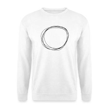 Circle - Unisex Pullover - Weiß - Vorne - Alina (178cm) & Michal (187cm)
