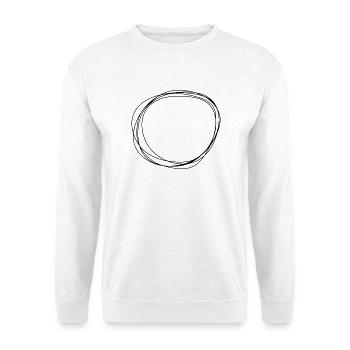 Circle - Unisex Pullover - Weiß - Vorne - Alina (178cm) & Michal (187cm)