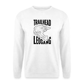 Mountainbike T-Shirt Trailhead Leogang - Unisex Pullover - Weiß - Vorne - Alina (178cm) & Michal (187cm)