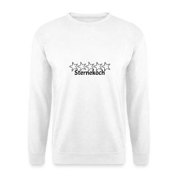5 Sternekoch - Unisex Pullover - Weiß - Vorne - Alina (178cm) & Michal (187cm)