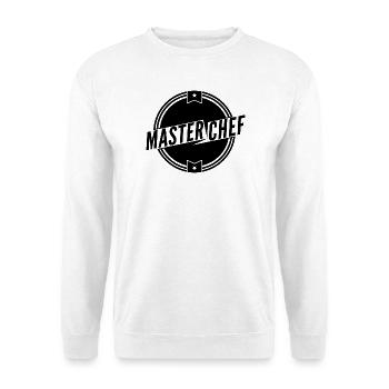 MEISTERKOCH 2 - Unisex Pullover - Weiß - Vorne - Alina (178cm) & Michal (187cm)