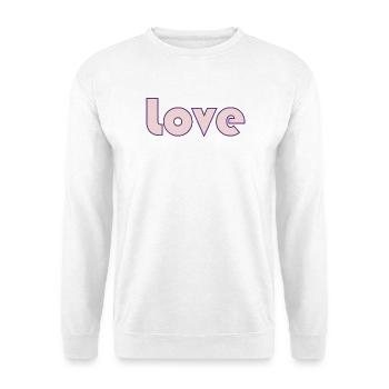 PAAR. ICH HABE GERADE GEHEIRATET. Junggesellinnenabschied. HEILIGER VALENTINSTAG. MARIES - Unisex Pullover - Weiß - Vorne - Alina (178cm) & Michal (187cm)