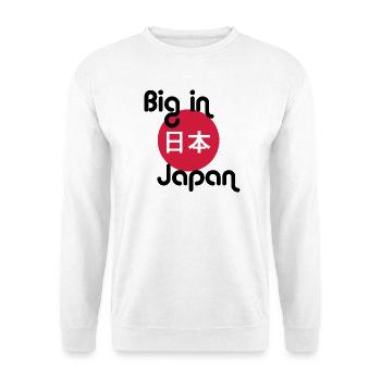 big in japan - Unisex Pullover - Weiß - Vorne - Alina (178cm) & Michal (187cm)