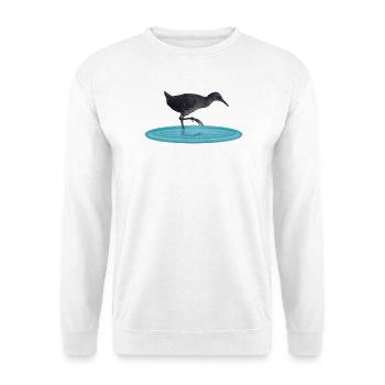 Wasserralle - Unisex Pullover - Weiß - Vorne - Alina (178cm) & Michal (187cm)