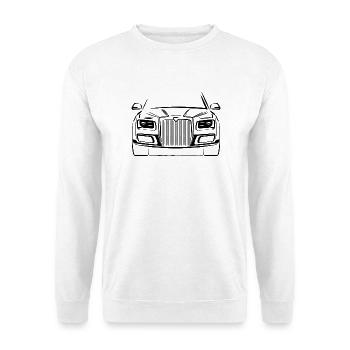 Aurus Dubai Silhouette - Unisex Pullover - Weiß - Vorne - Alina (178cm) & Michal (187cm)