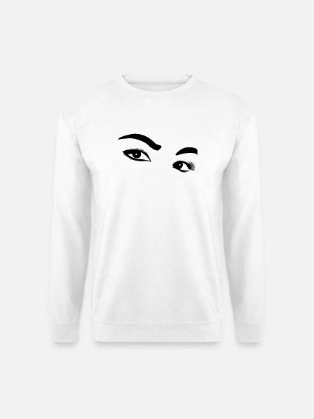 Augen - Unisex Pullover - Weiß