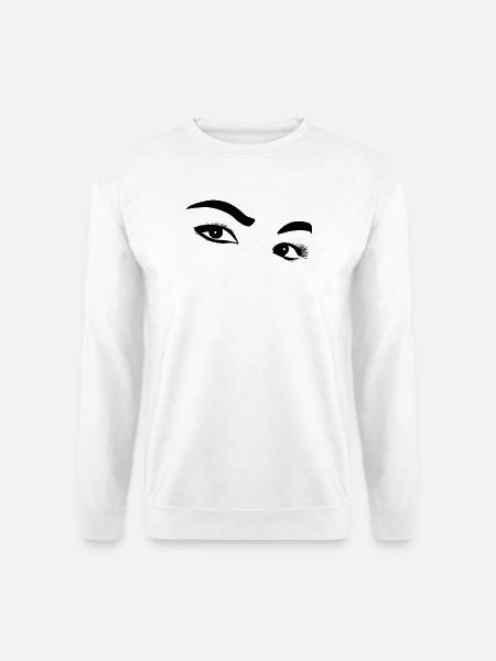 Augen - Unisex Pullover - Weiß