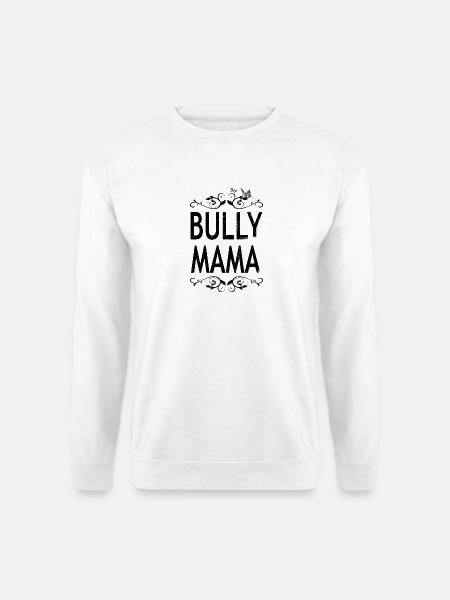 Stolze Bully Mama - Motiv mit Schmetterling - Unisex Pullover - Weiß